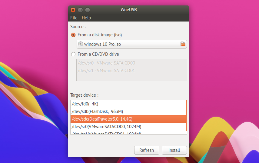 make a linux bootable usb on mac for windows